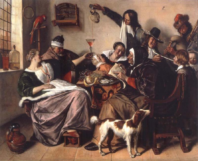Jan Steen The Way hear it is the way we sing it France oil painting art